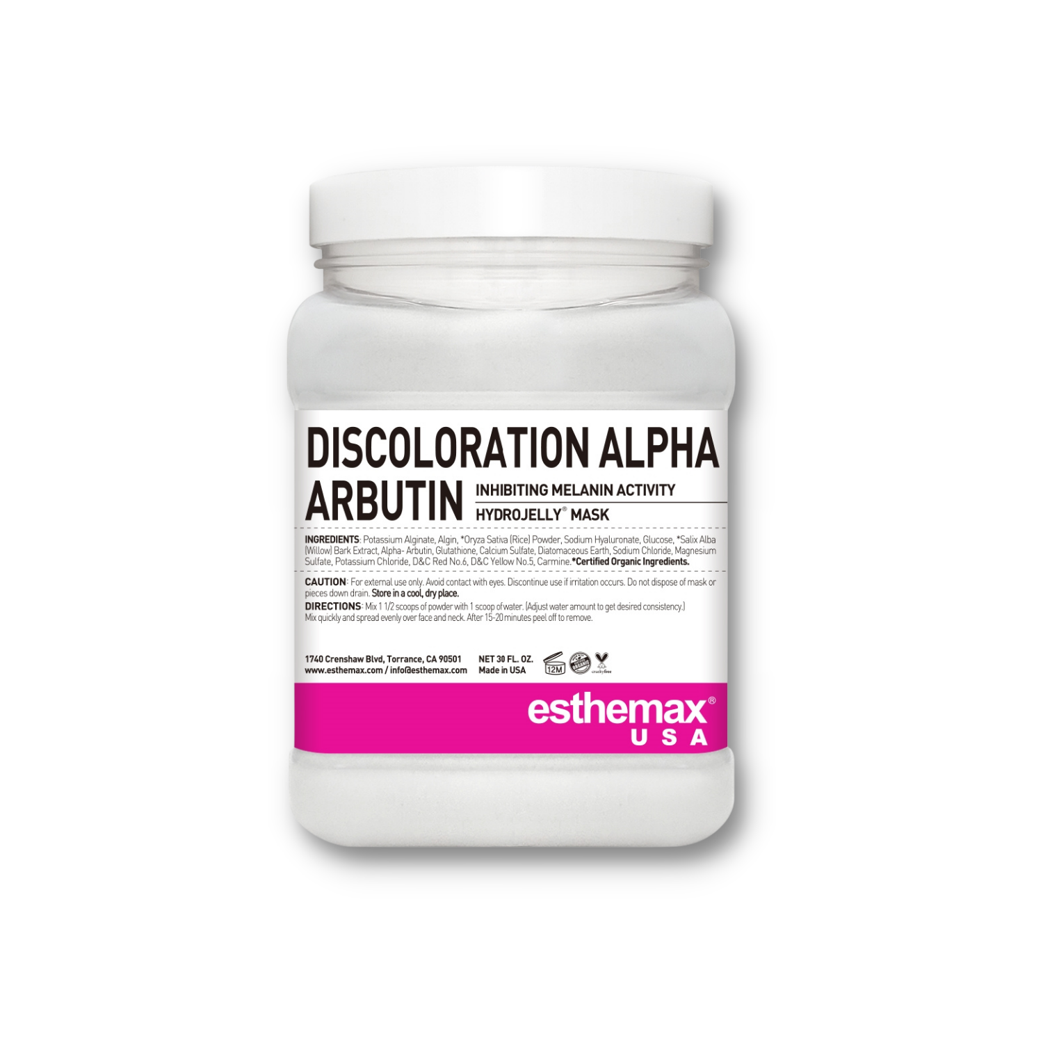 Discoloration Alpha Arbutin Hydrojelly Mask