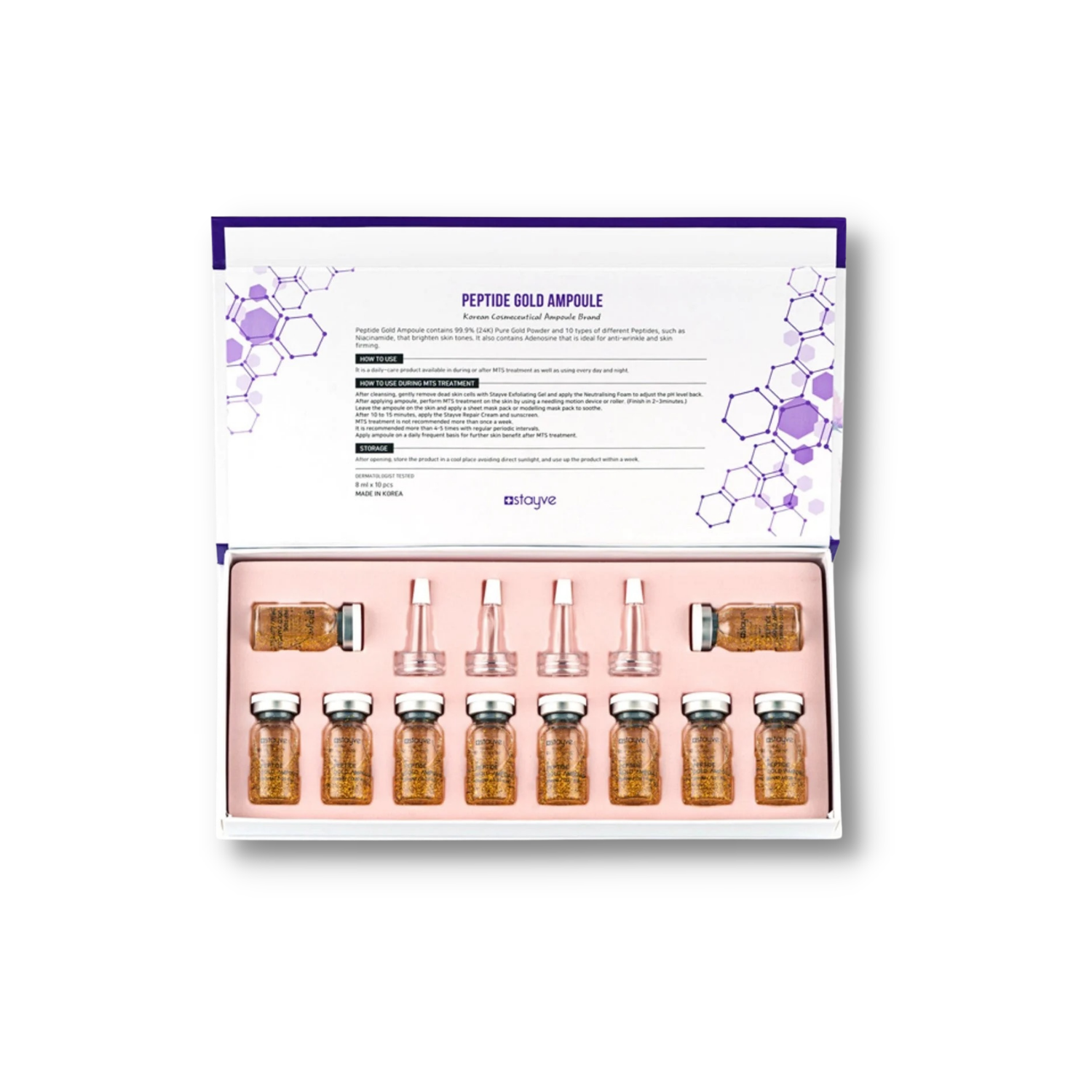 Peptide Gold Ampoule Box